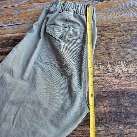 Sundance Orchard Floral Embroidered Cargo Jogger Boho Pants Elastic Waist Green - Picture 12 of 12